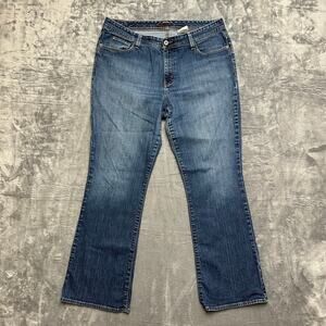 Vintage‎ Eddie Bauer Bootcut Jeans Women’s Size 14R Dark Blue Denim